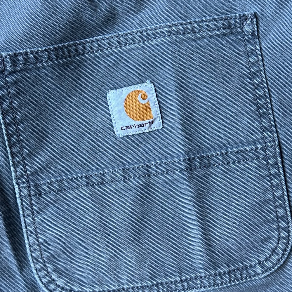 Carhartt Gray canvas Workwear Pocket Pant. 36x34. - Picture 2 of 8